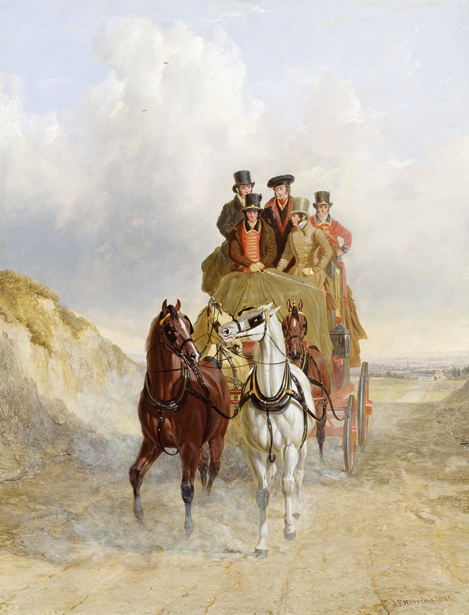 Royal Mail Coach on the Road, 1841 av John Frederick Herring Senior