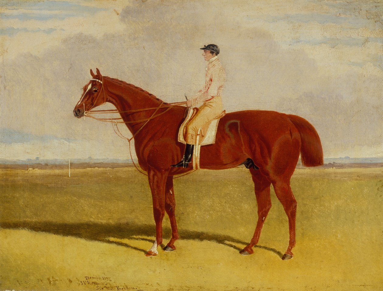 Befullmäktigad med P. Conolly uppe vid sex mils botten, Newmarket (olja på duk) av John Frederick Jr. Herring
