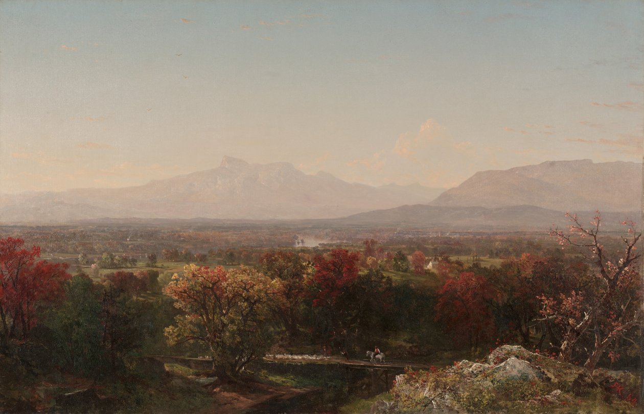 En oktoberdag i Vita bergen, 1854 av John Frederick Kensett