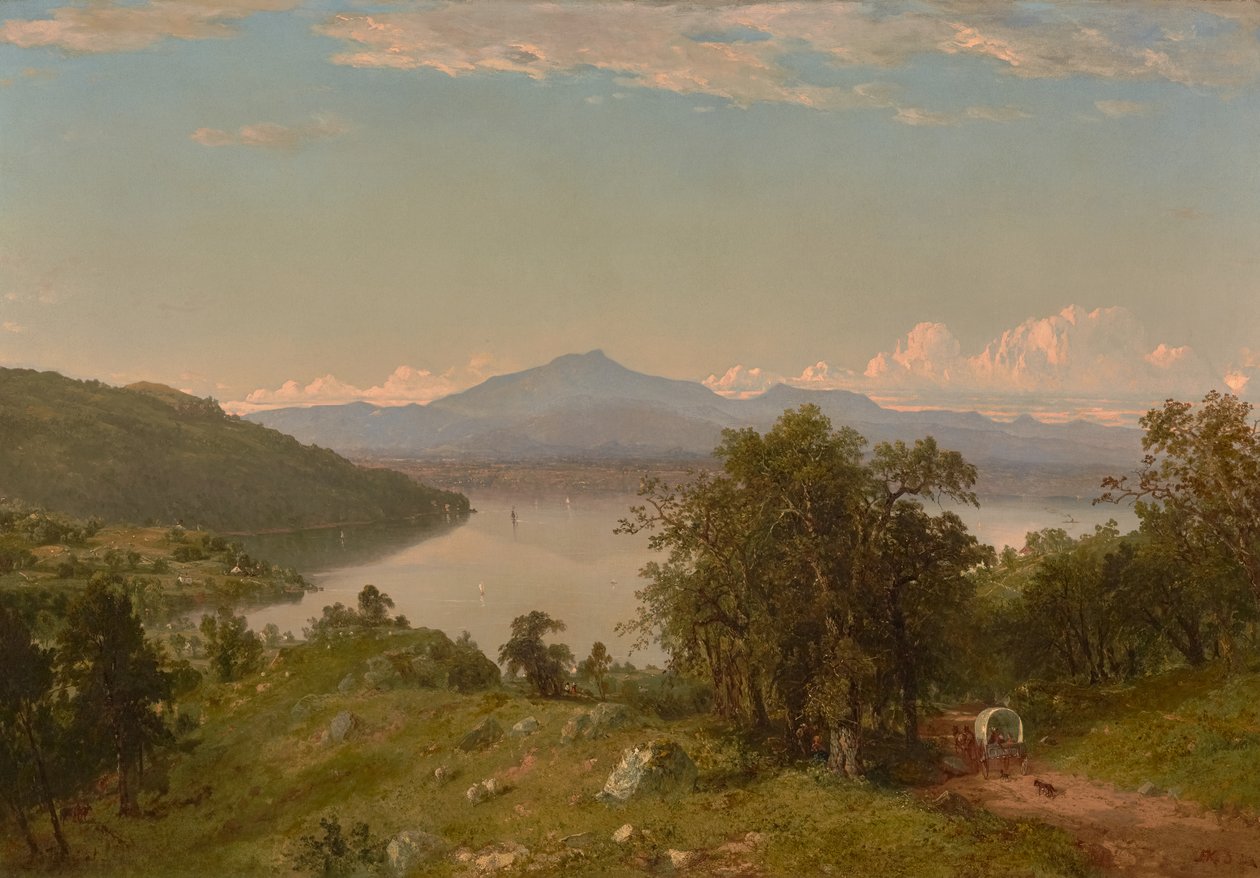 Kamelpuckel från västra stranden av Champlainsjön 1852 (olja på duk) av John Frederick Kensett