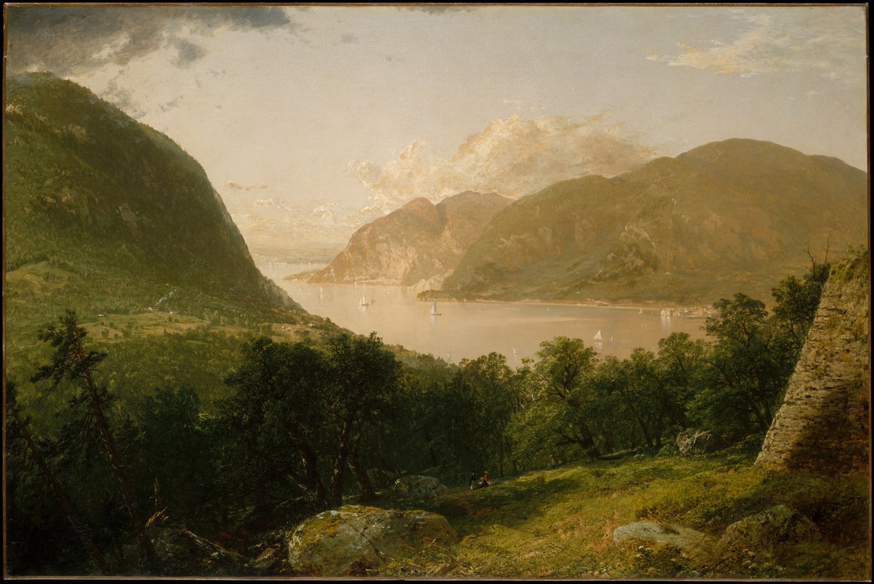 Utsikt över Hudsonfloden av John Frederick Kensett