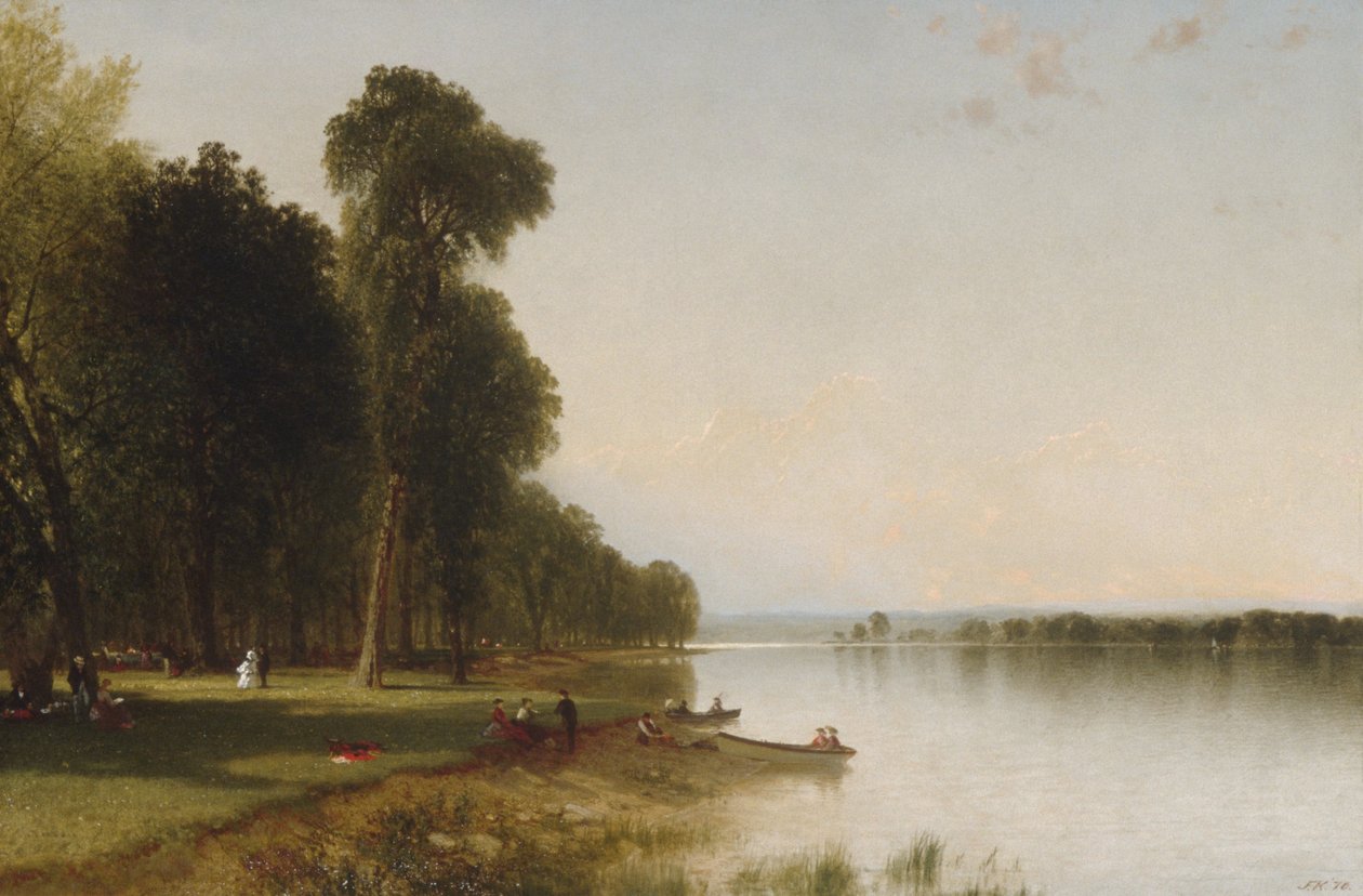 Sommardag vid Conesussjön av John Frederick Kensett