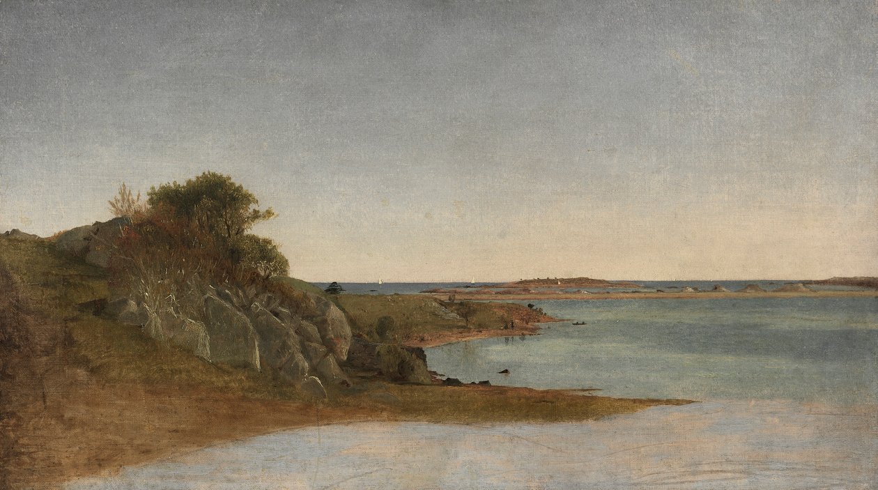 Utsikt nära Newport, 1860-talet. av John Frederick Kensett