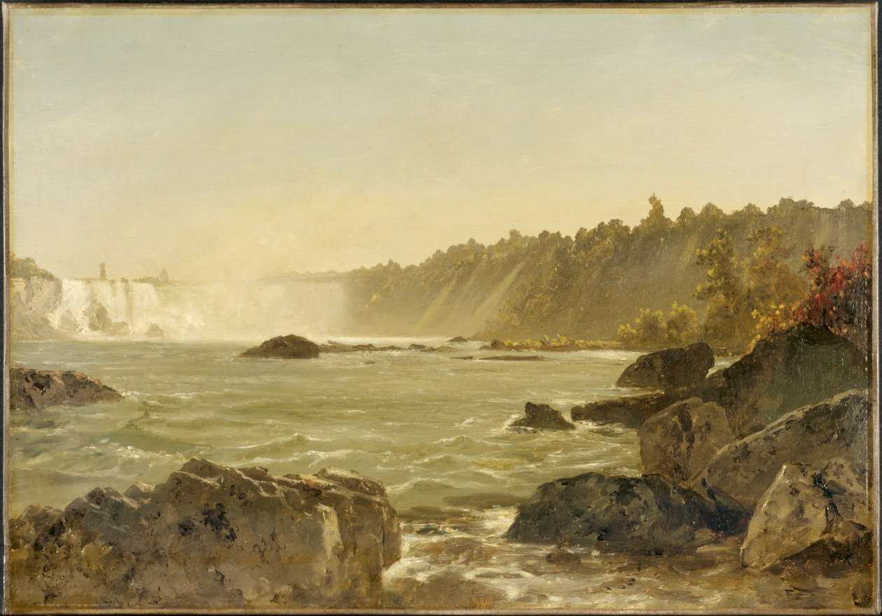Vy över Niagarafallen, ca 1851-52 (olja på duk) av John Frederick Kensett