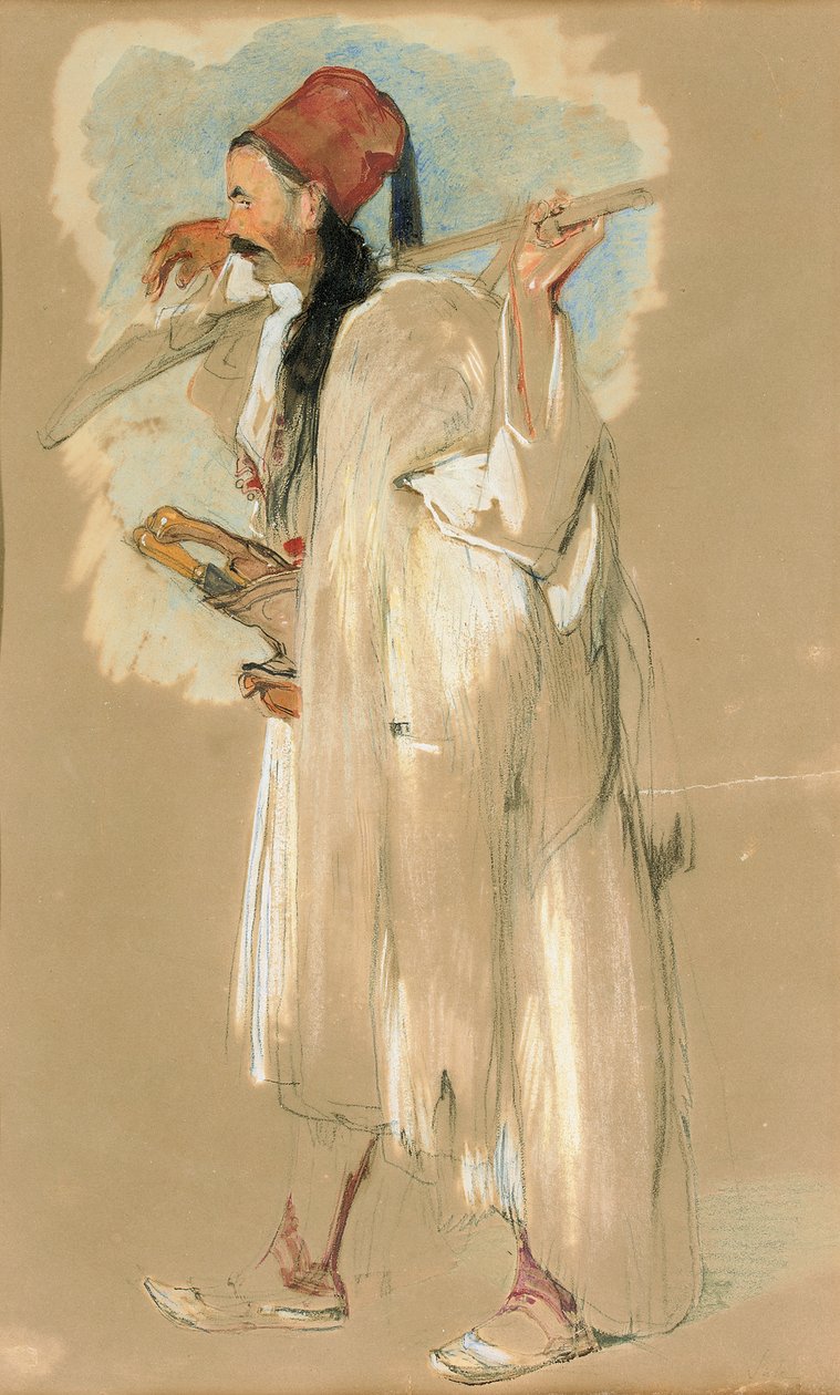 En Suliote Warrior av John Frederick Lewis