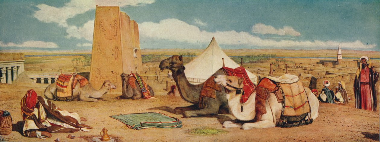 Edfou: Upper-Egypt, 1860, c1915 av John Frederick Lewis