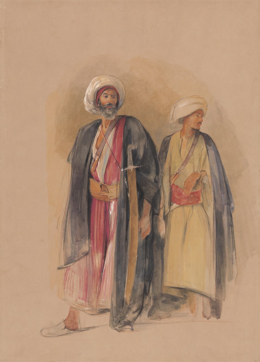 Sheik Hussein av Gebel Tor och hans son av John Frederick Lewis