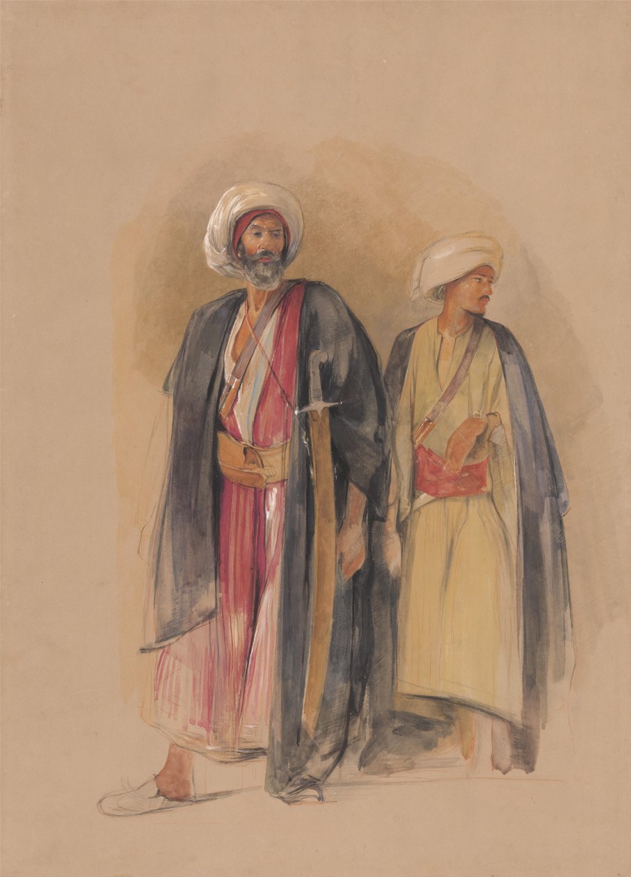 Shejk Hussein av Gebel Tor och hans son av John Frederick Lewis