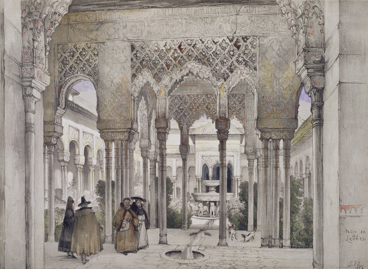 The Court of the Lions (Patio de los Leones), från 