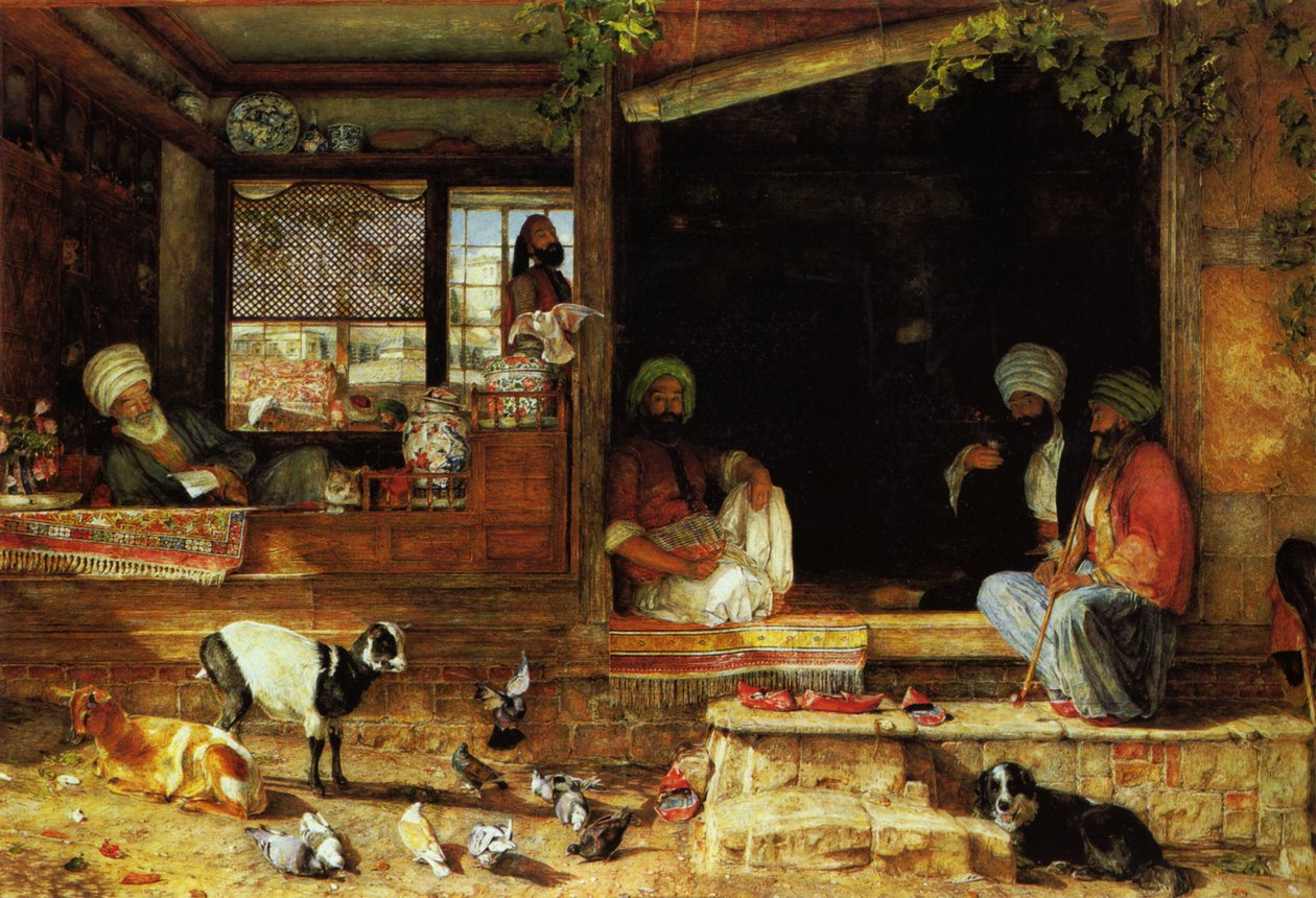 The Kibab Shop, Scutari, Mindre Asien av John Frederick Lewis