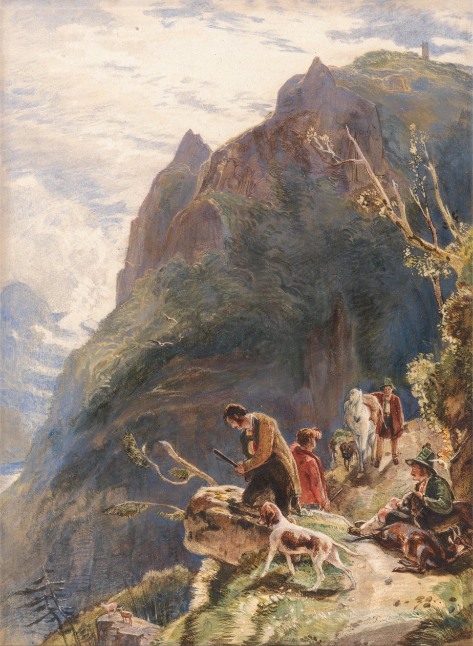 Tyrolese jägare av John Frederick Lewis