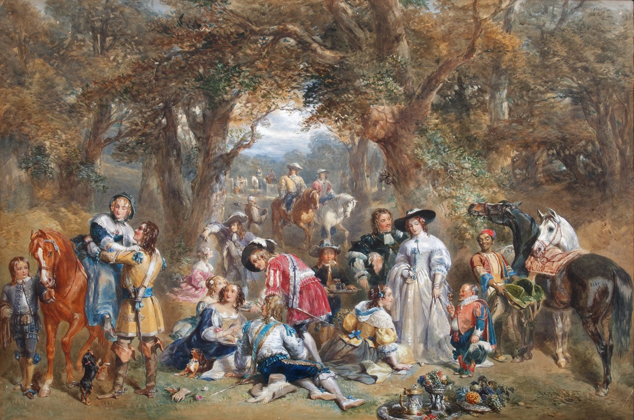 Landsfest på Karl II:s tid, 1852 av John Frederick Tayler