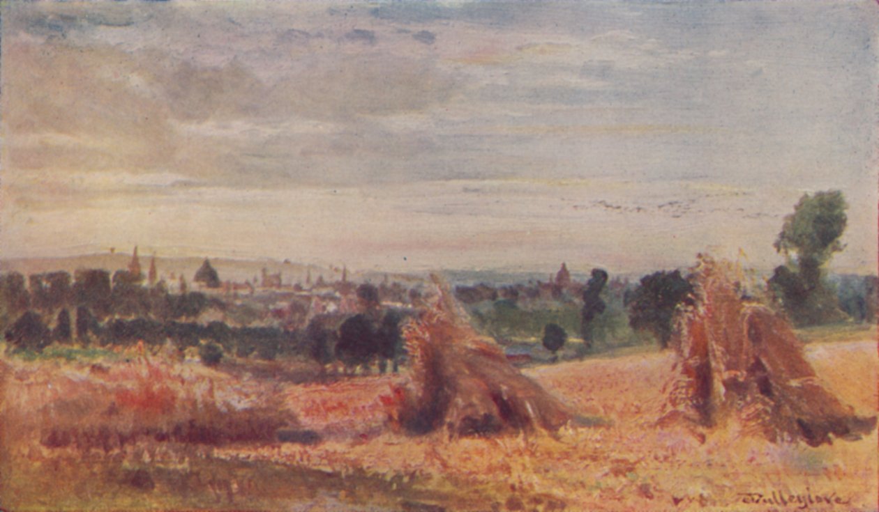 En avlägsen utsikt över Oxford, 1910 av John Fulleylove