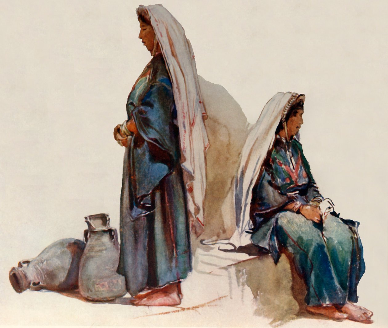 Studier av syriska bondekvinnor, 1902. av John Fulleylove