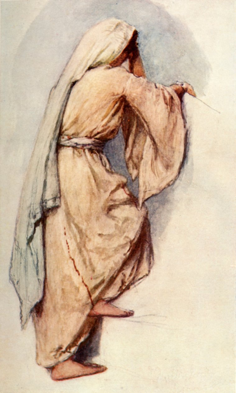 Studie för syriska kvinnors semesterklänning, 1902. av John Fulleylove