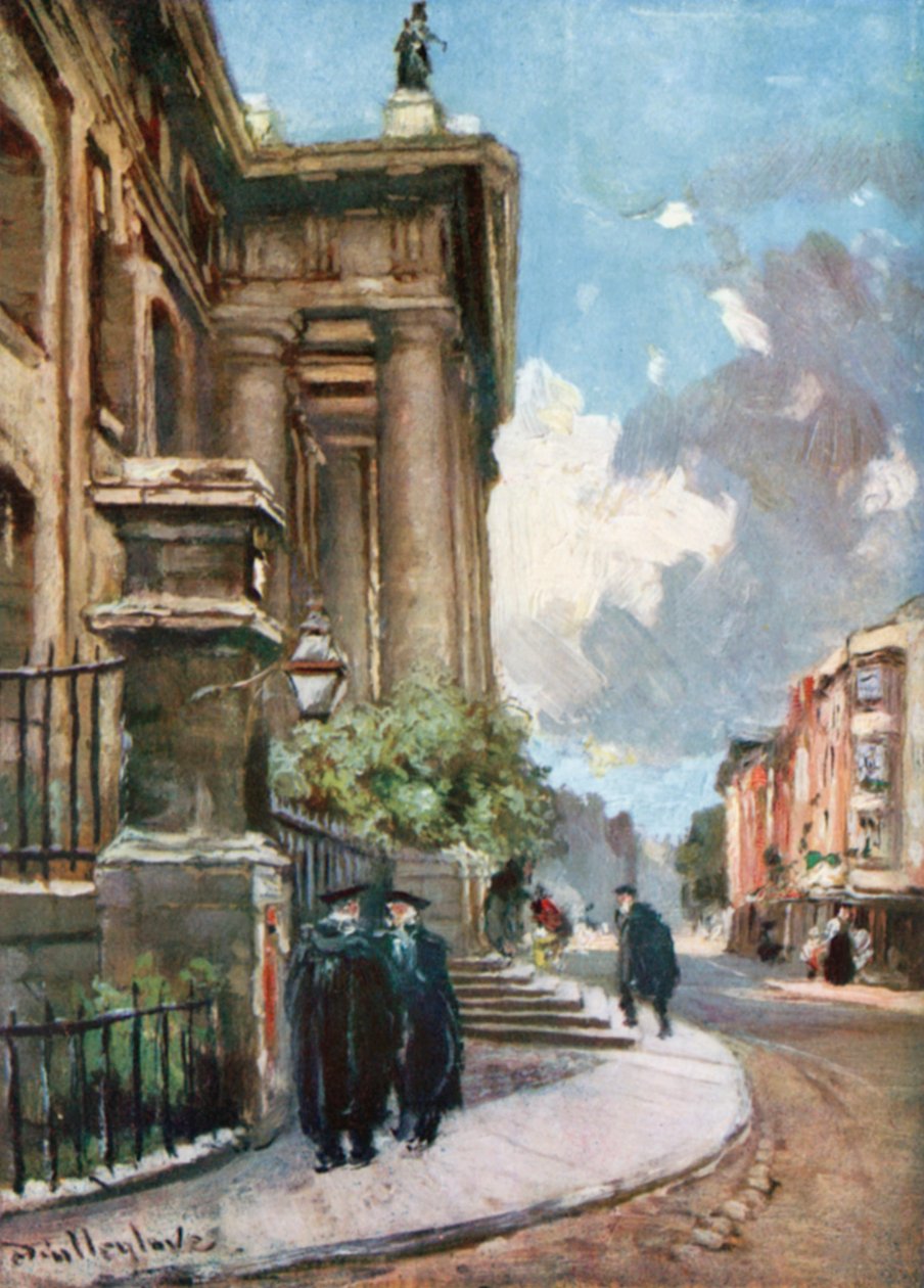 The Clarendon Building, Broad Street (färglitografi) av John Fulleylove