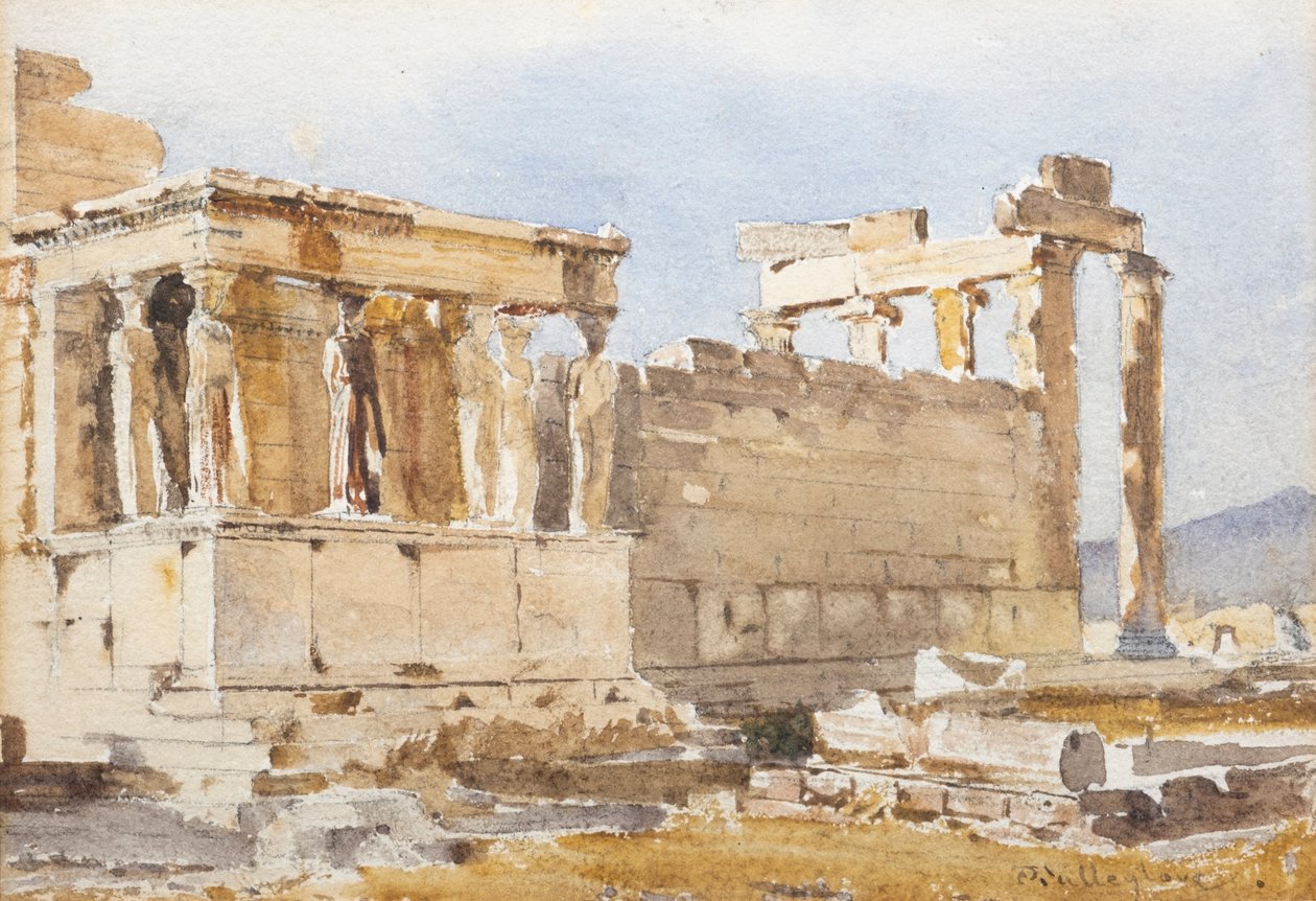 Erechtheum (akvarell) av John Fulleylove