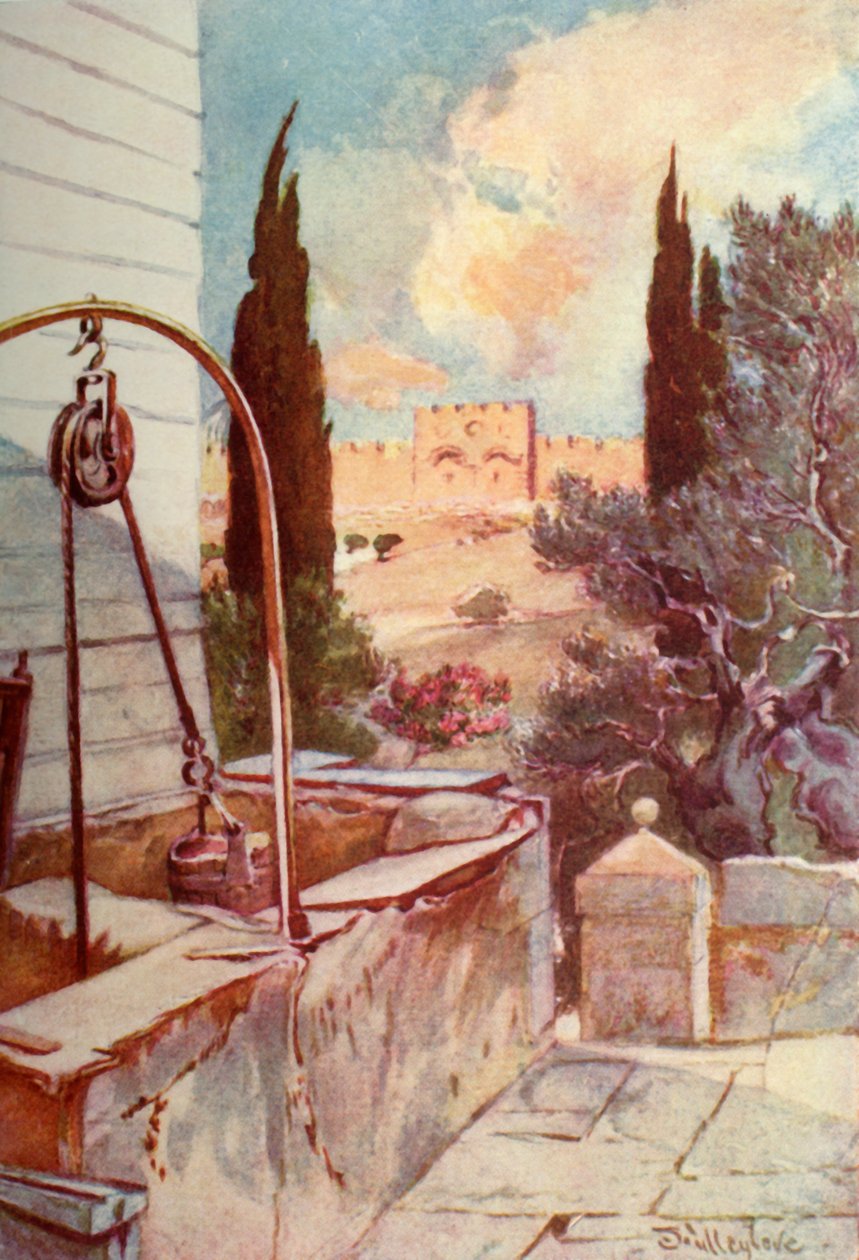 Den gyllene eller vackra porten från Getsemane trädgård, 1902. av John Fulleylove