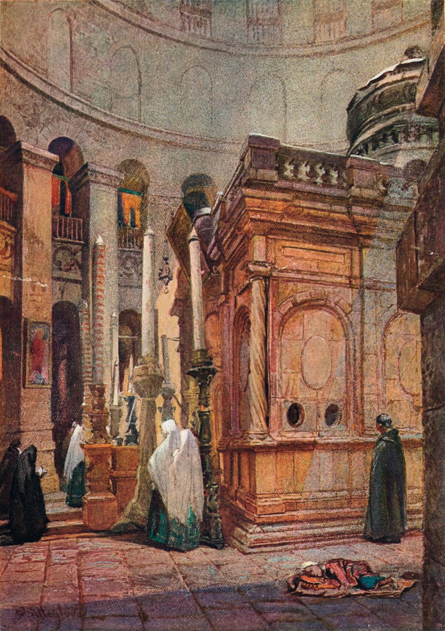 Heliga gravens rotunda och kapell, 1902, 1906. av John Fulleylove