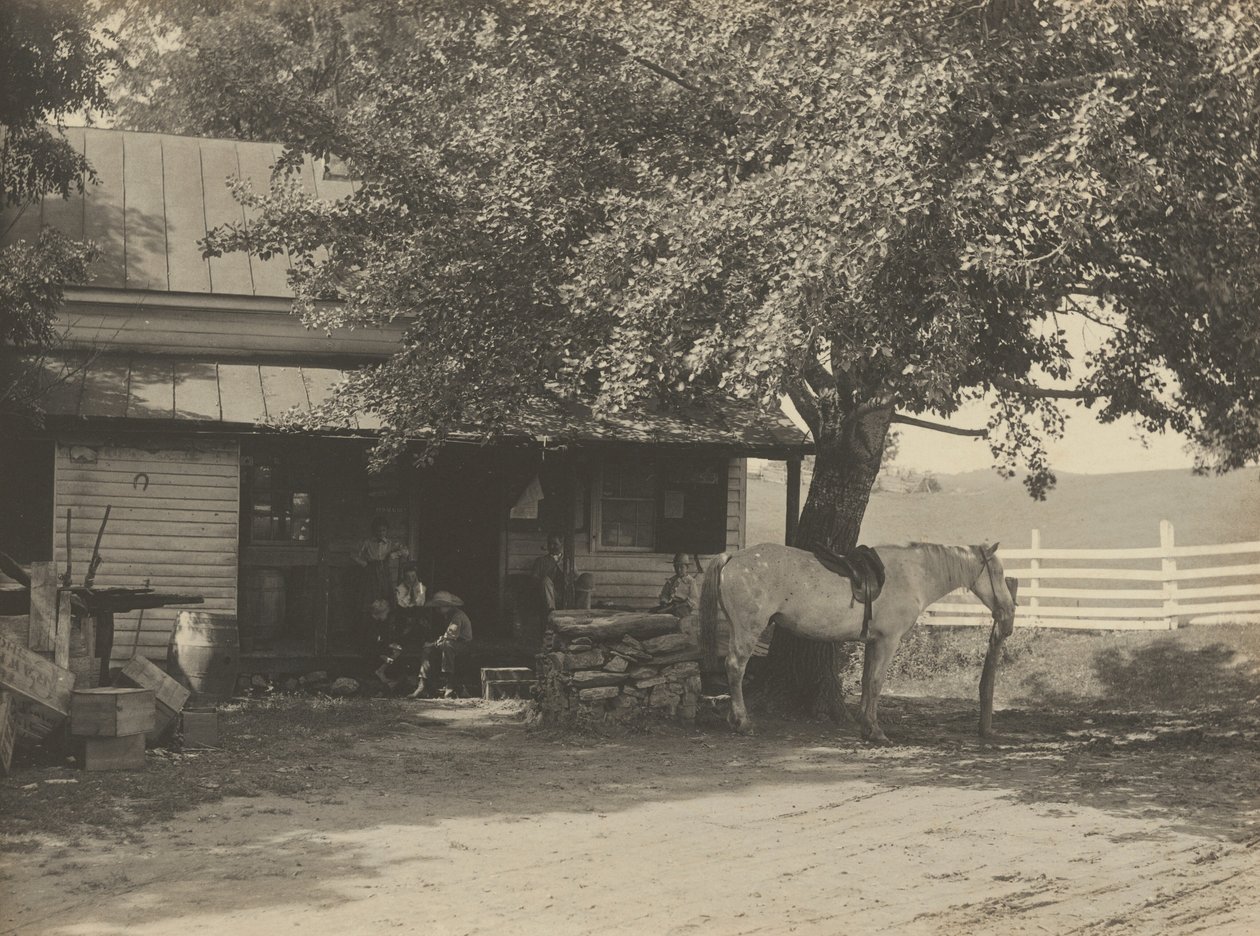 Lanthandel och postkontor,1890-1900 (foto) av John G. Bullock