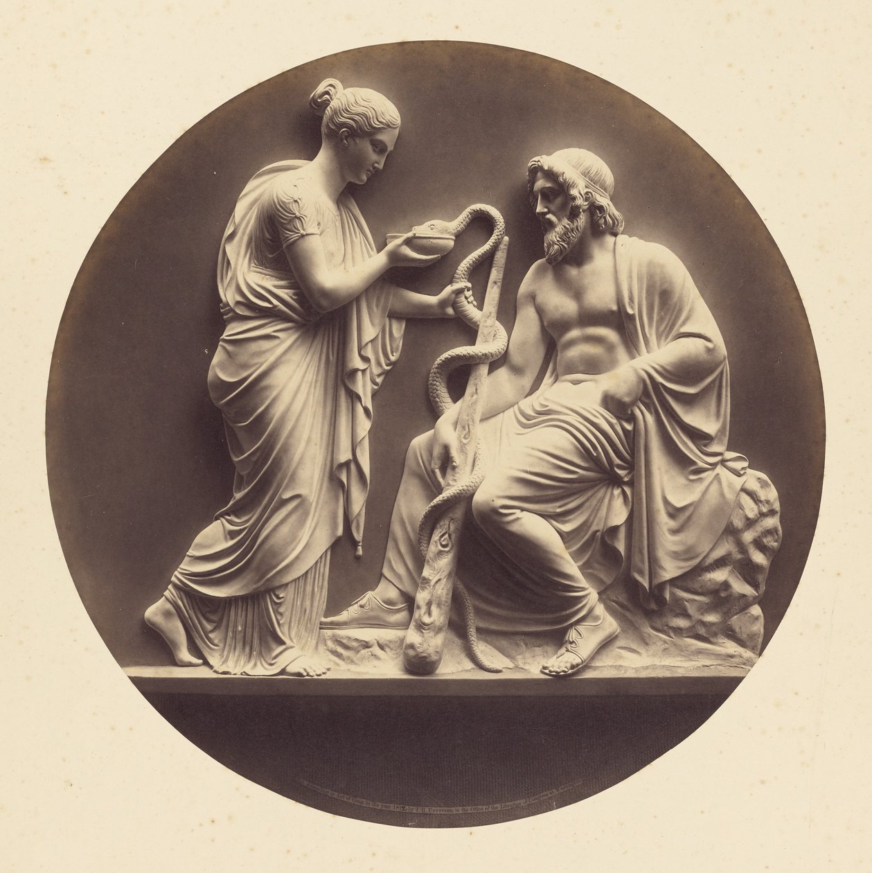 [Hygieia och Aesculapius] av John G. Unnevehr