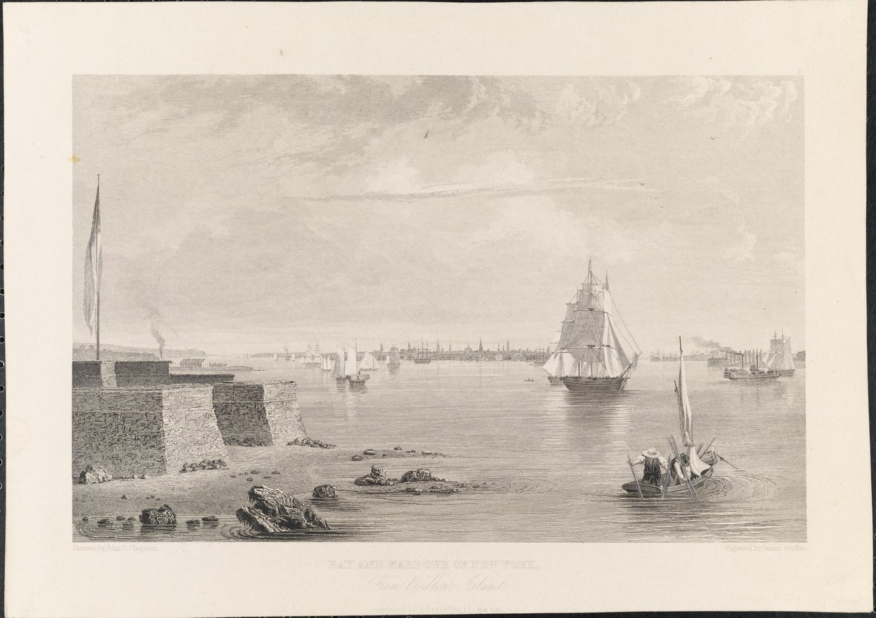 Bay and Harbour of New York från Bedlons [Bedloe