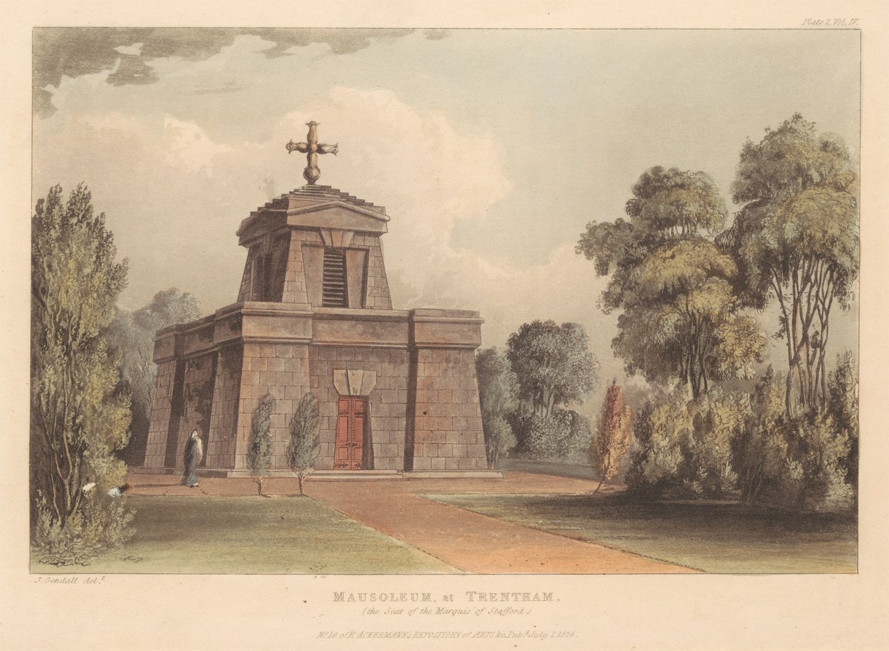 Mausoleum, i Trentham (sätet för markisen av Stratford) av John Gendall