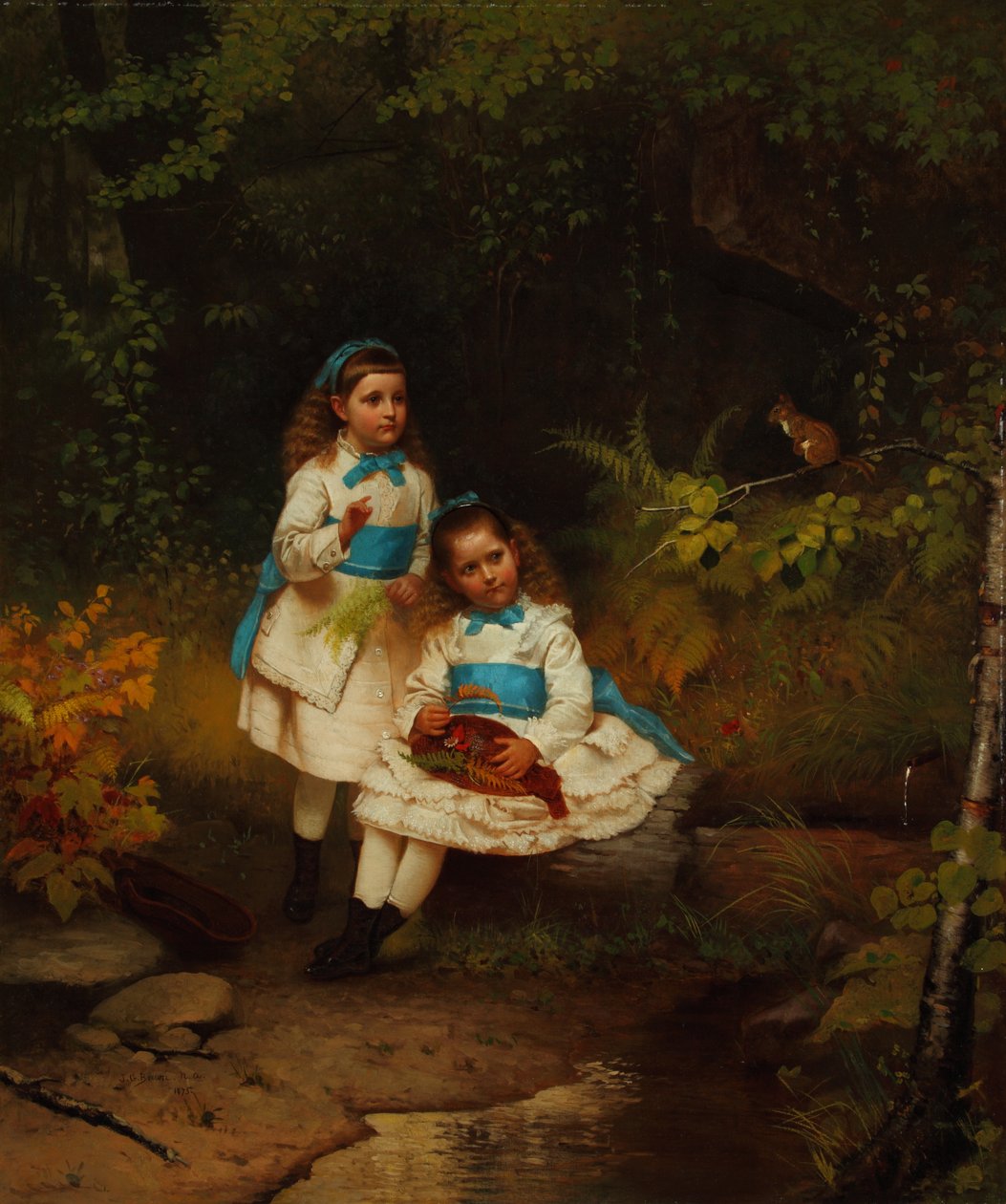 Vid skogsbäcken 1875 (olja på duk) av John George Brown