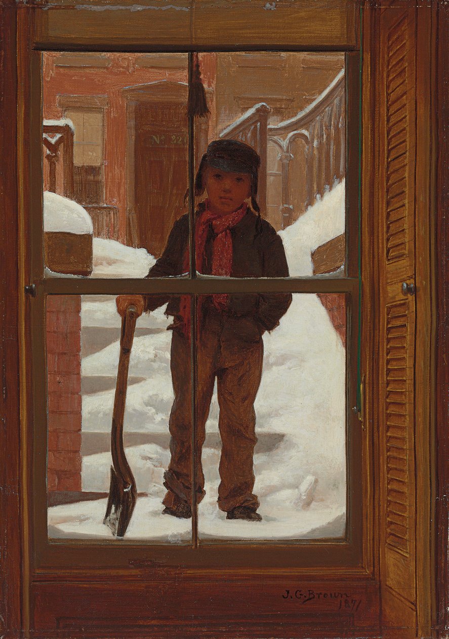 Kan jag skotta av snön?, 1871 av John George Brown