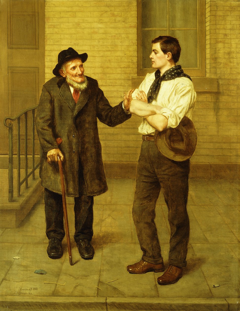 Go West ung man, 1910 av John George Brown