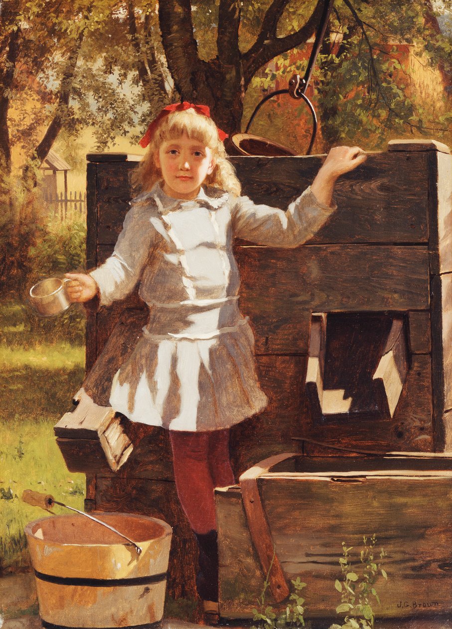 Ta en drink, ca 1880 av John George Brown