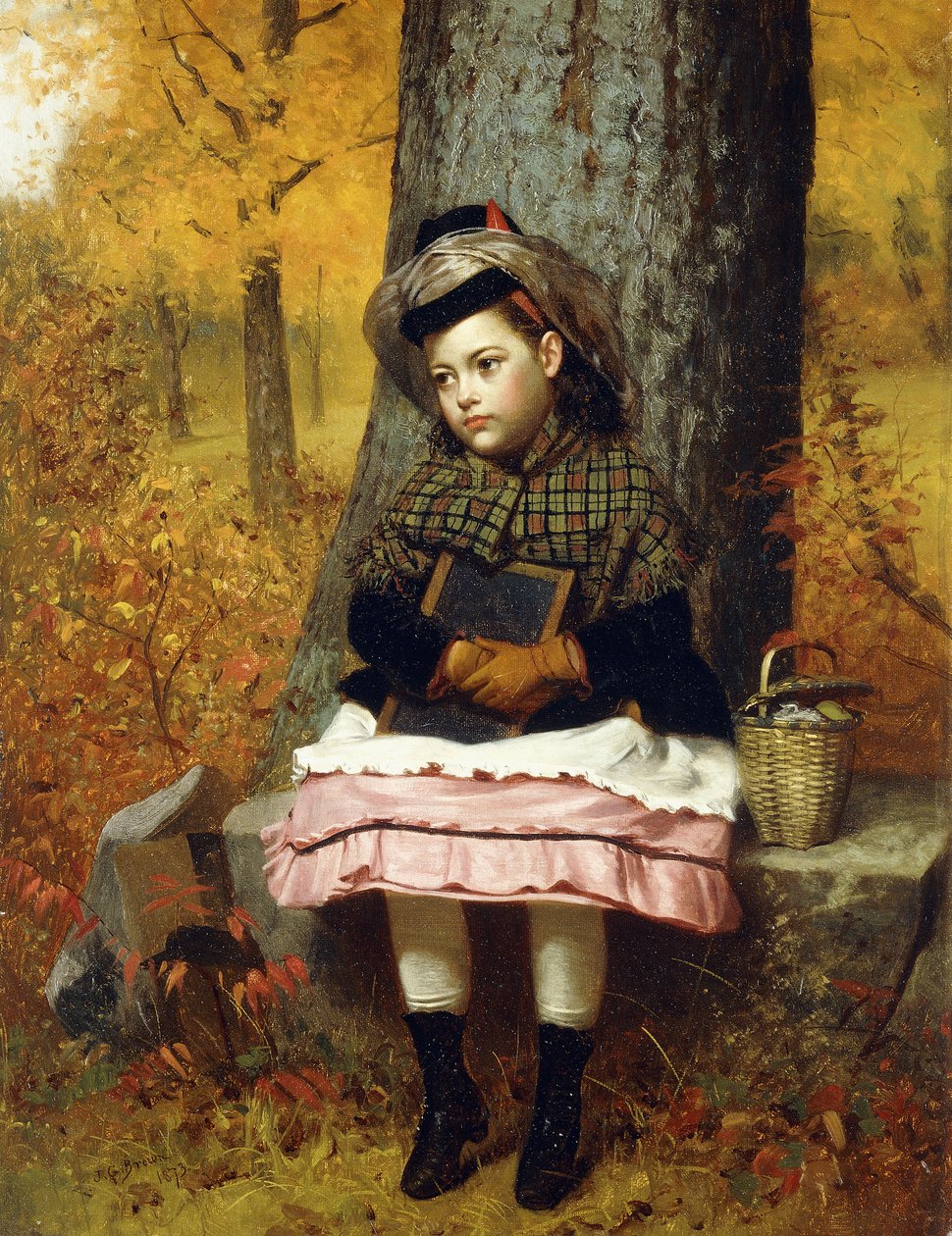 Skolbunden, 1873 av John George Brown