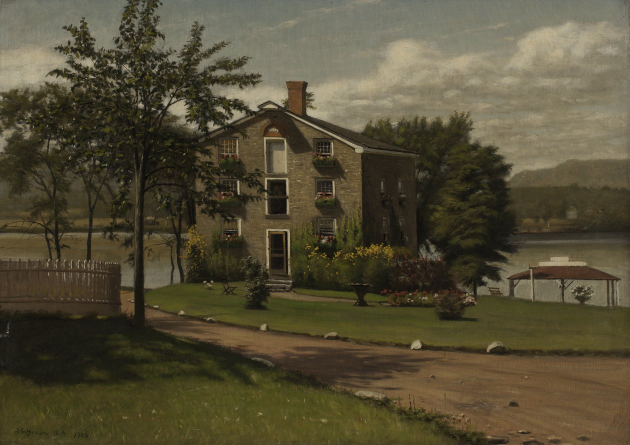 Stenhus, Larrabees Point, Vermont, 1906 av John George Brown