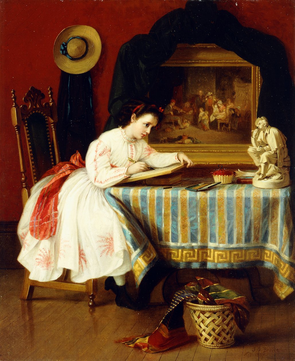 Den unge konstnären, 1867 av John George Brown
