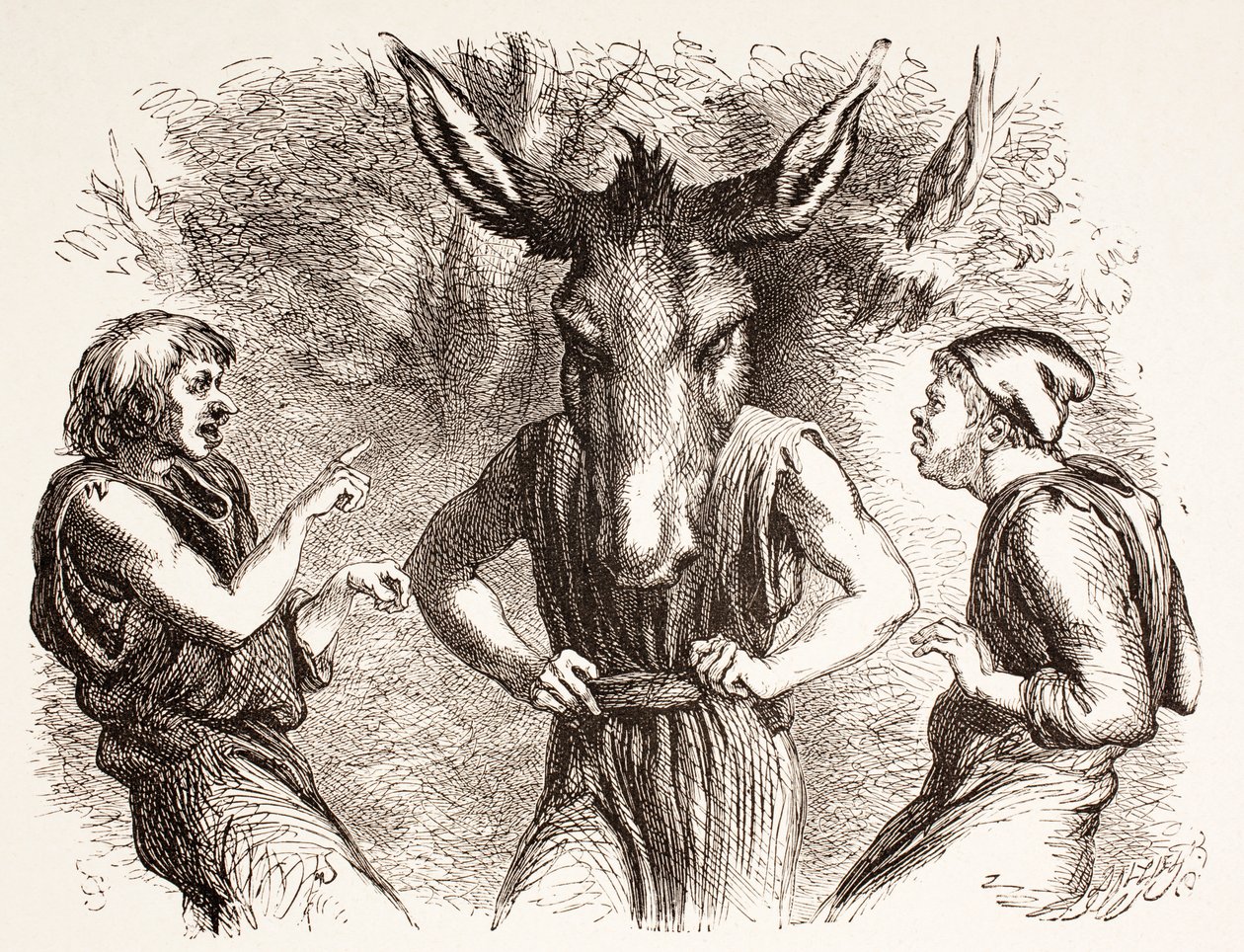Illustration till en midsommarnattsdröm, från 