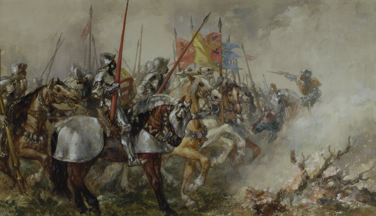 King Henry V at the Battle of Agincourt, 1415 av John Gilbert