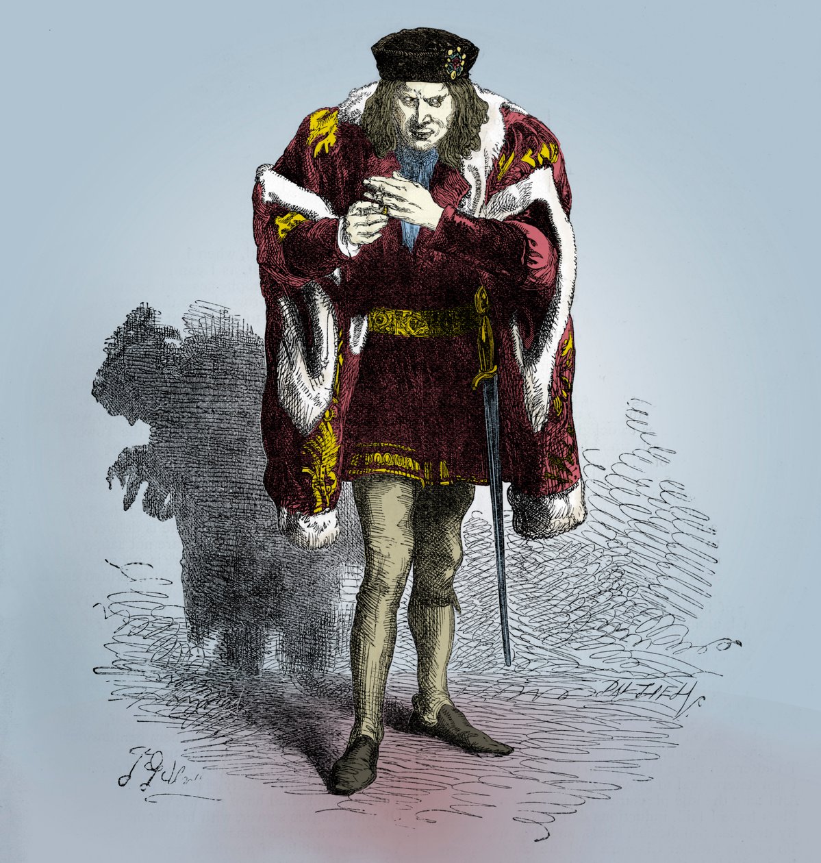 Richard III av William Shakespeare av John Gilbert
