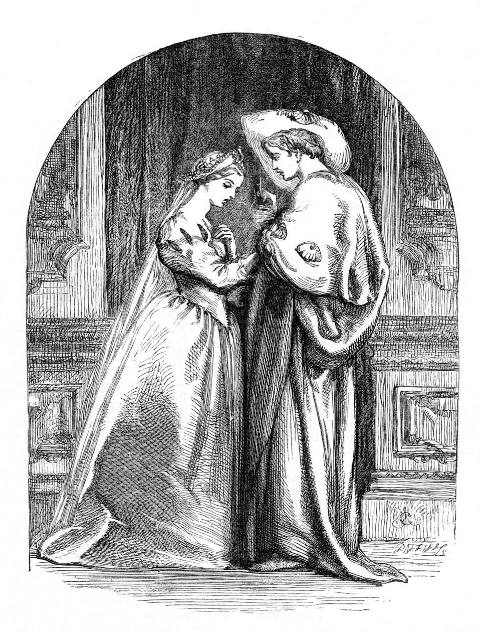 Romeo och Julia av William Shakespeare av John Gilbert