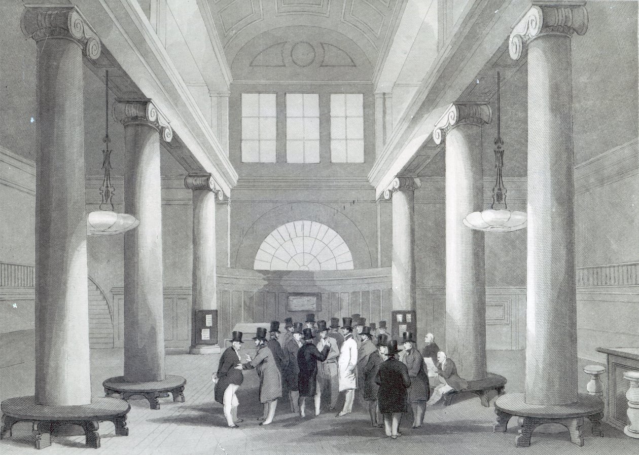 Börs, graverad av Henry Melville, c.1842 av John Gilbert