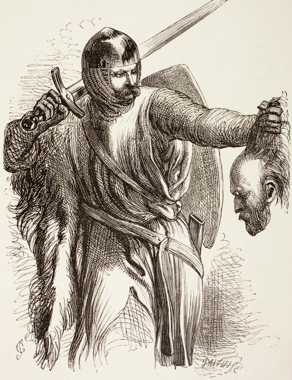 Bastarden med Österrikes huvud, 1890 av John Gilbert