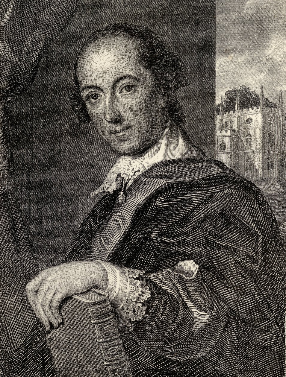 Horace Walpole, illustration från "Memoirs of Eminent Etonians", av Sir Edward Creasy publicerad London 1876 av John Giles Eccardt