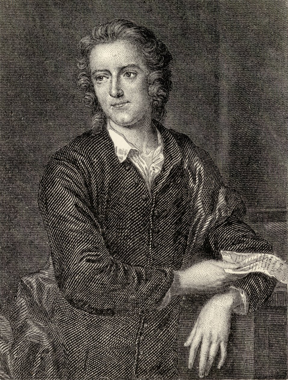 Thomas Gray, illustration från "Memoirs of Eminent Etonians", av Sir Edward Creasy, utgiven i London 1876. av John Giles Eccardt