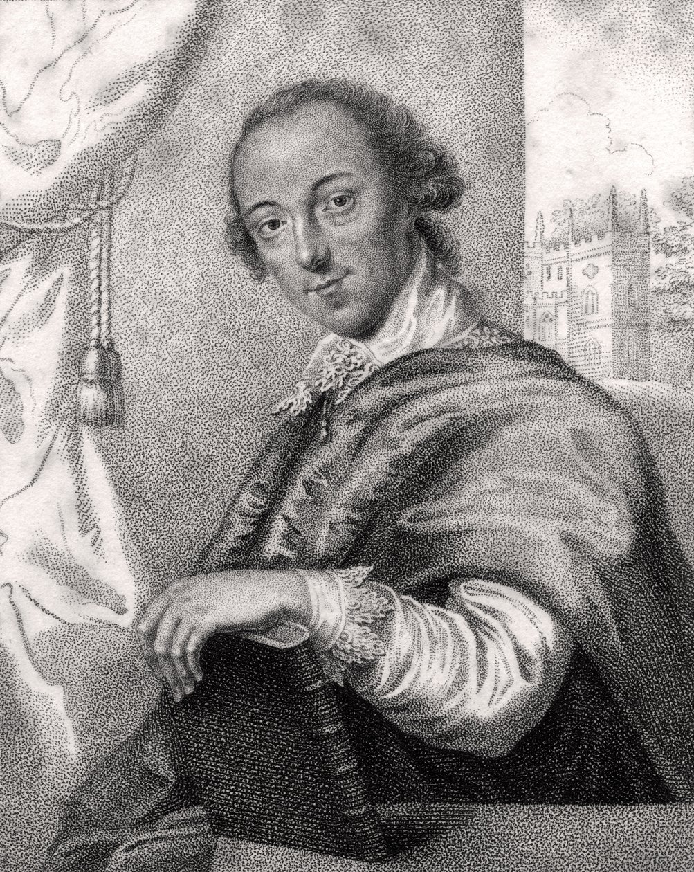 Horace Walpole, graverad av Bocquet, från 