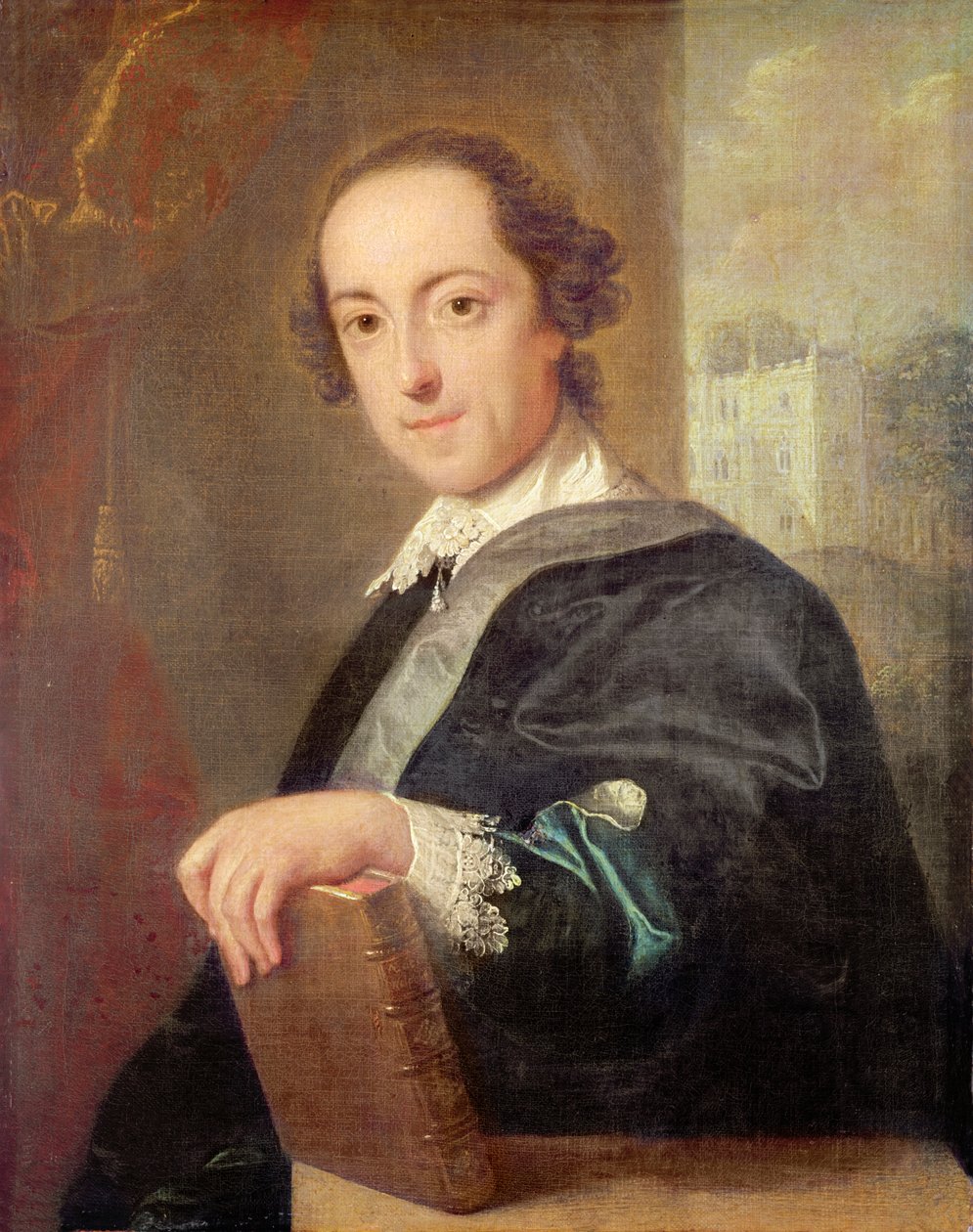 Porträtt av Horatio Walpole, 4th Earl of Oxford, 1754 av John Giles Eckhardt