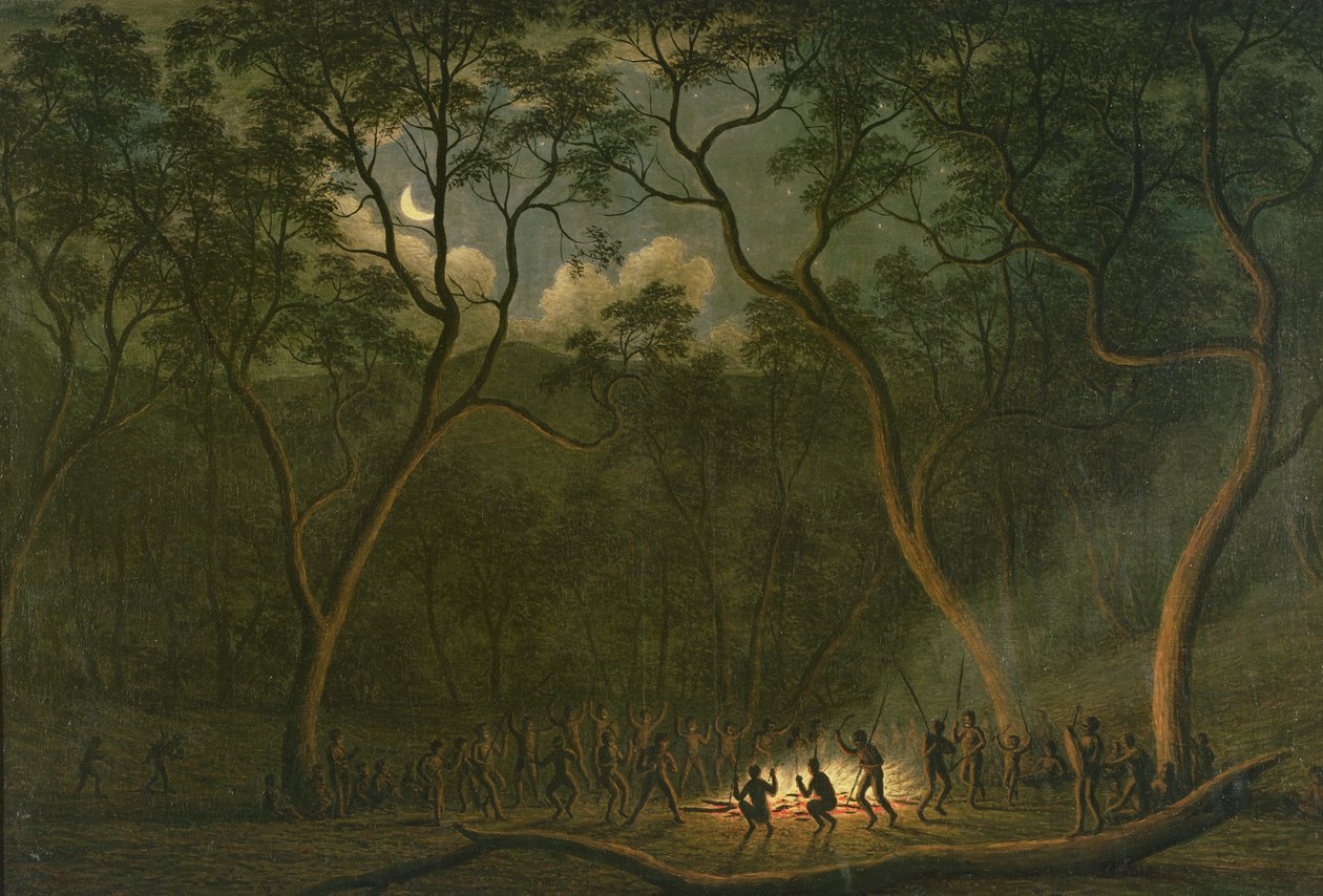 Aboriginal Coroboree i Van Diemens land av John Glover