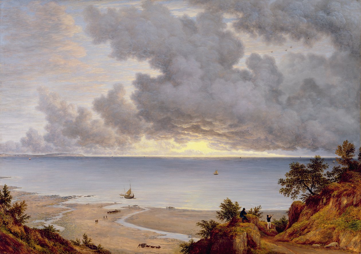 Utsikt från Shanklin, Isle of Wight, ca 1827 (olja på duk) av John Glover