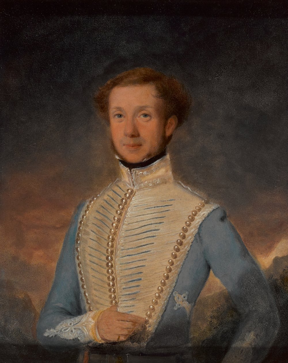Löjtnant Henry Briggs, 2nd Madras Light Cavalry, 1832 ca av John Godwin Williams