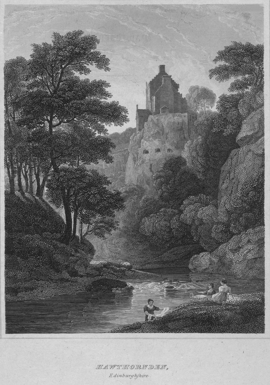 Hawthornden, Edinburghshire, 1814 av John Greig
