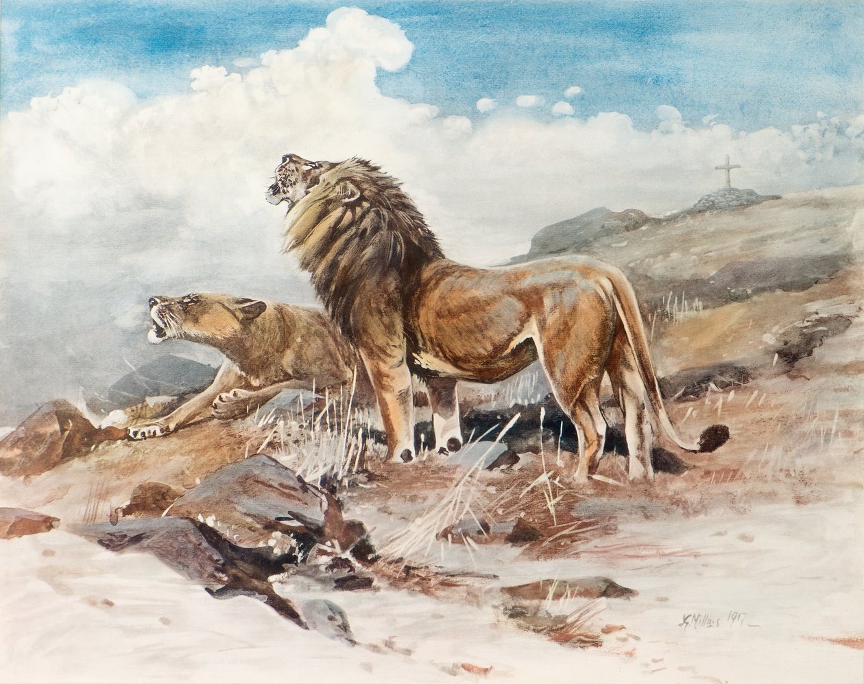 De kan inte bryta hans sömn av John Guille Millais