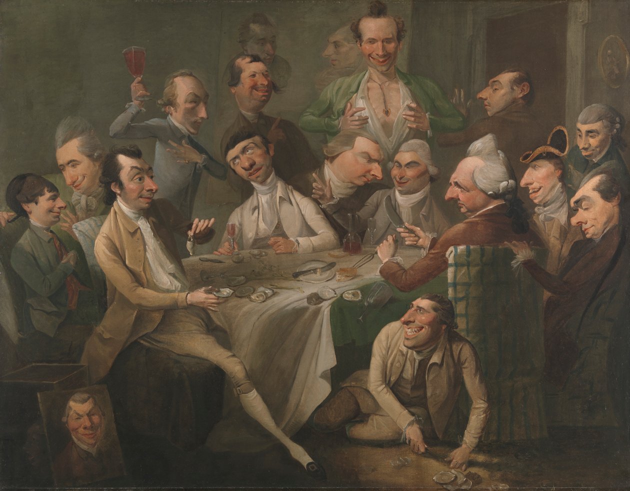 En karikatyrgrupp av John Hamilton Mortimer